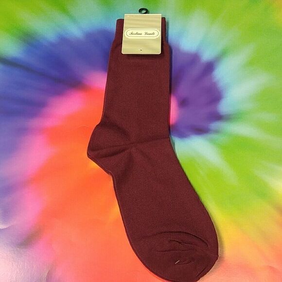 MEN'S FORTINO LANDI COTTON BLEND BURG DRESS SOCK - Picture 1 of 3